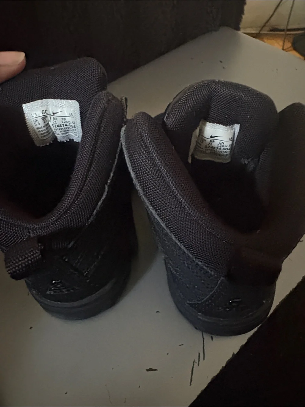 Nike ACG Kids Black Lace-Up Duck Boots